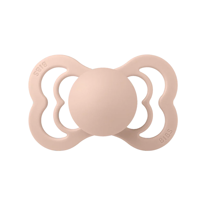 BIBS Supreme Symmetrical Silicone Pacifiers Supreme Blush - Personalisable Baby Products Sold and Personalised by JustBørn