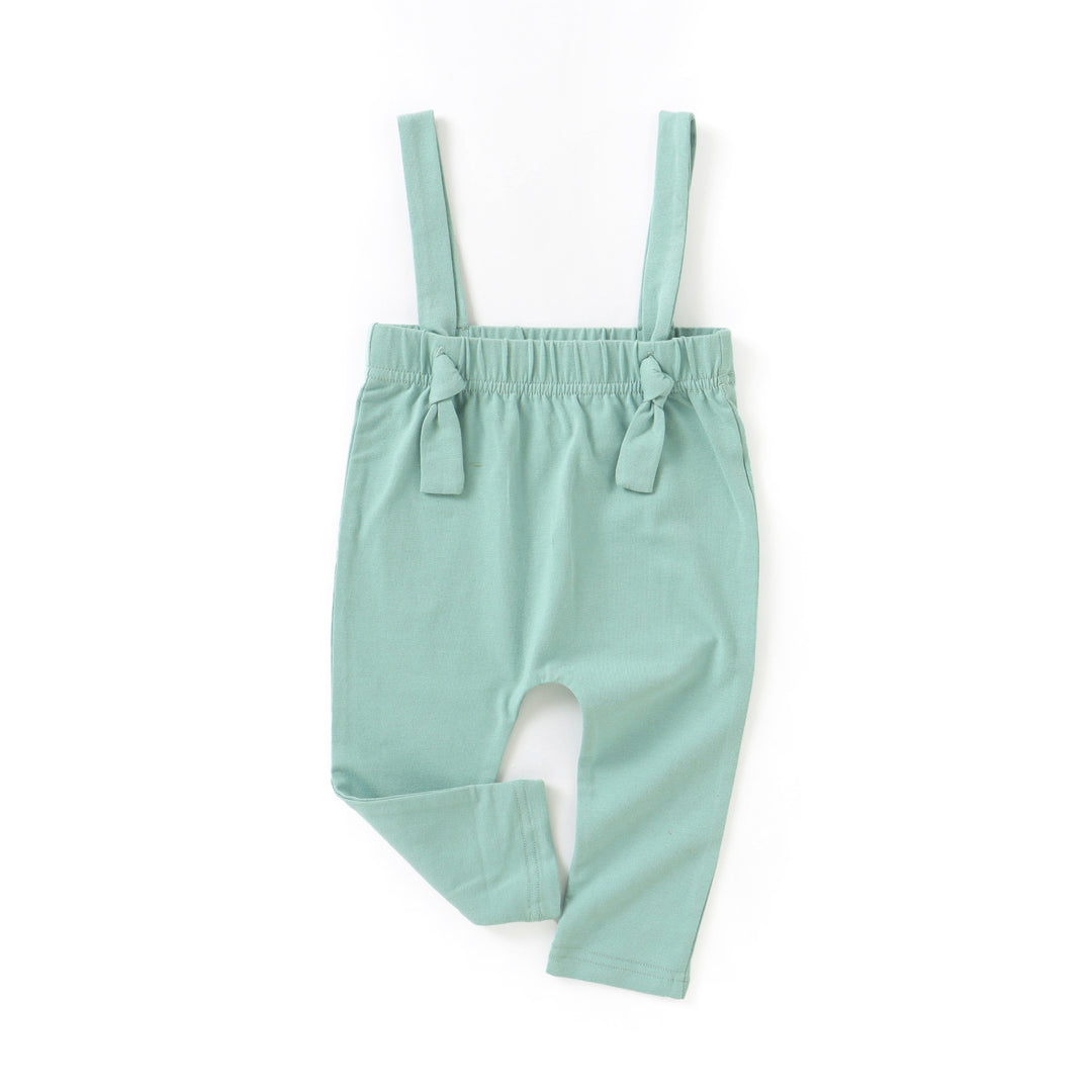 JBØRN Organic Cotton Baby Suspender Leggings Mint - Personalisable Baby Products Sold and Personalised by JustBørn