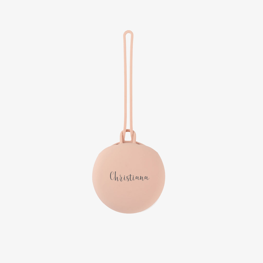 JBØRN Pacifier Holder Pod Blush Yes - Personalisable Baby Products Sold and Personalised by JustBørn