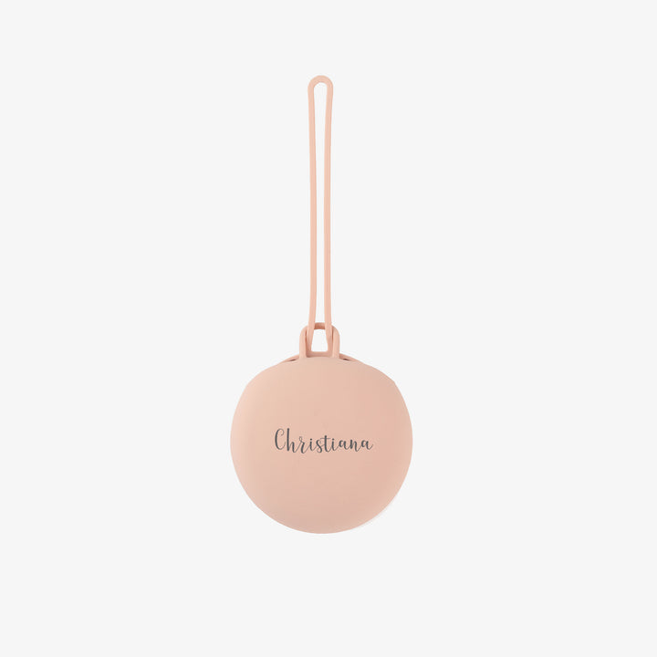 JBØRN Pacifier Holder Pod Blush Yes - Personalisable Baby Products Sold and Personalised by JustBørn
