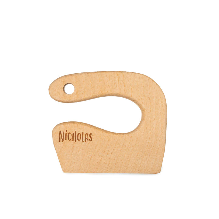 JBØRN Wooden Cutting Knife - Personalisable Baby Products Sold and Personalised by JustBørn