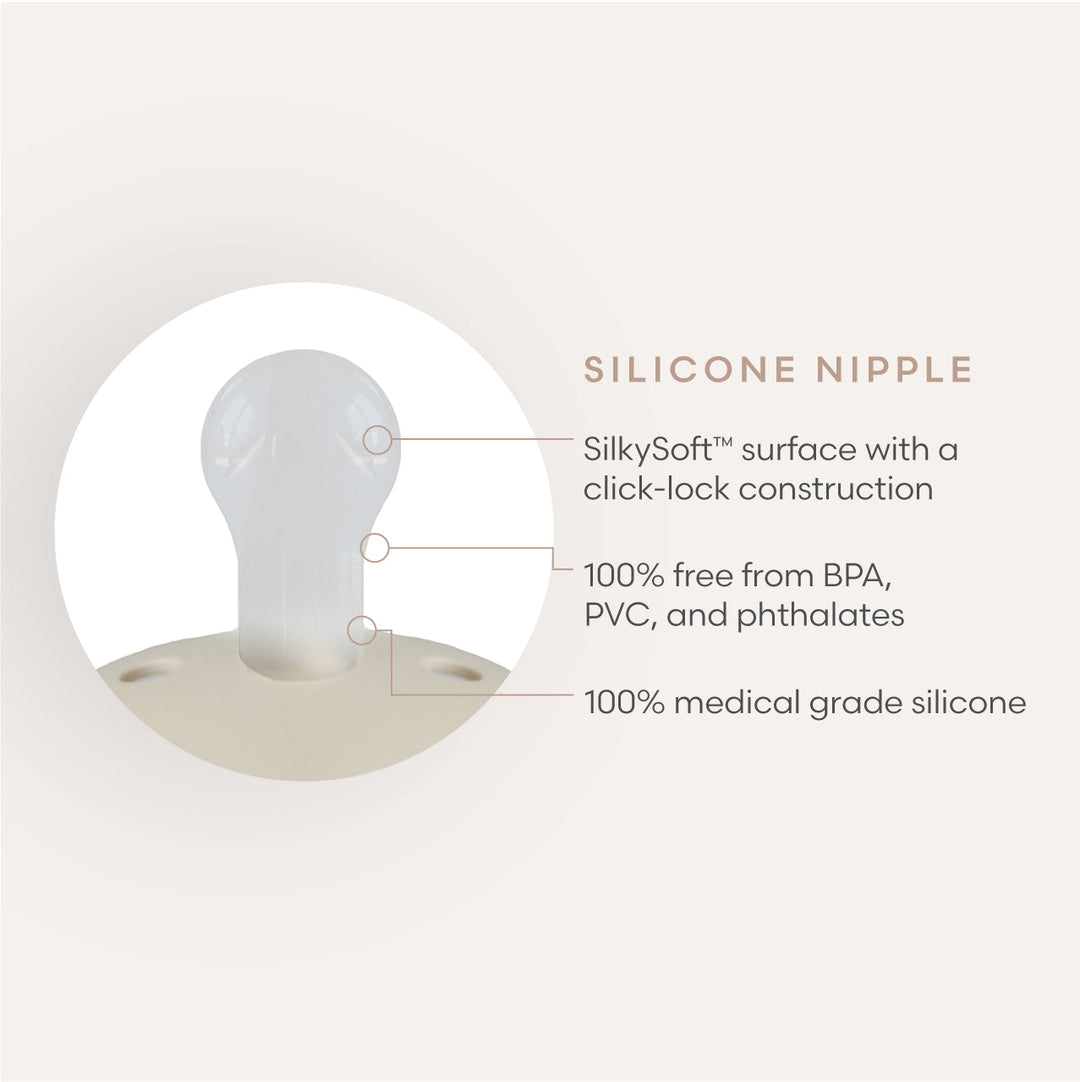 FRIGG Moon Silicone Pacifier - Personalisable Baby Products Sold and Personalised by JustBørn