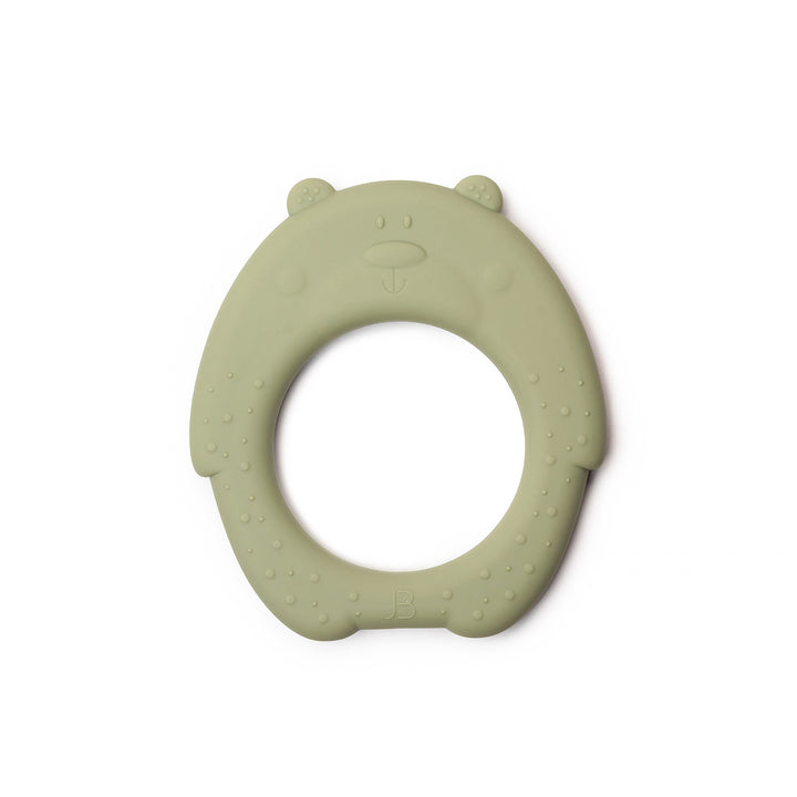 JBØRN Bear Teether Sage - Personalisable Baby Products Sold and Personalised by JustBørn