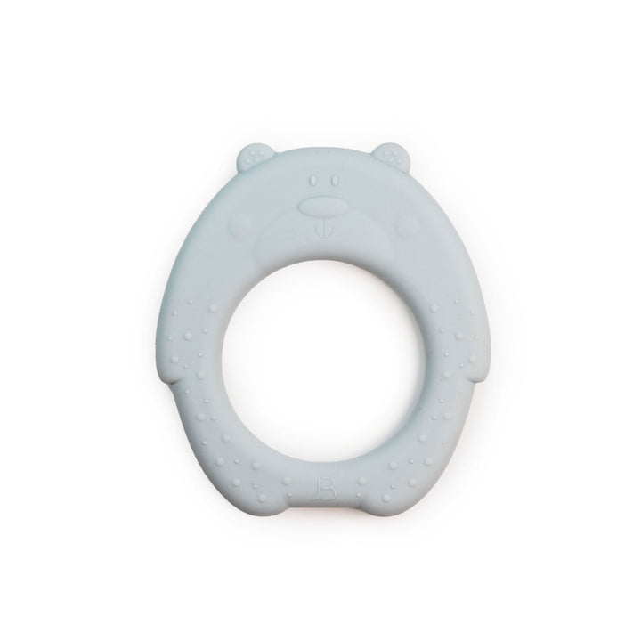 JBØRN Bear Teether Powder Blue No - Personalisable Baby Products Sold and Personalised by JustBørn