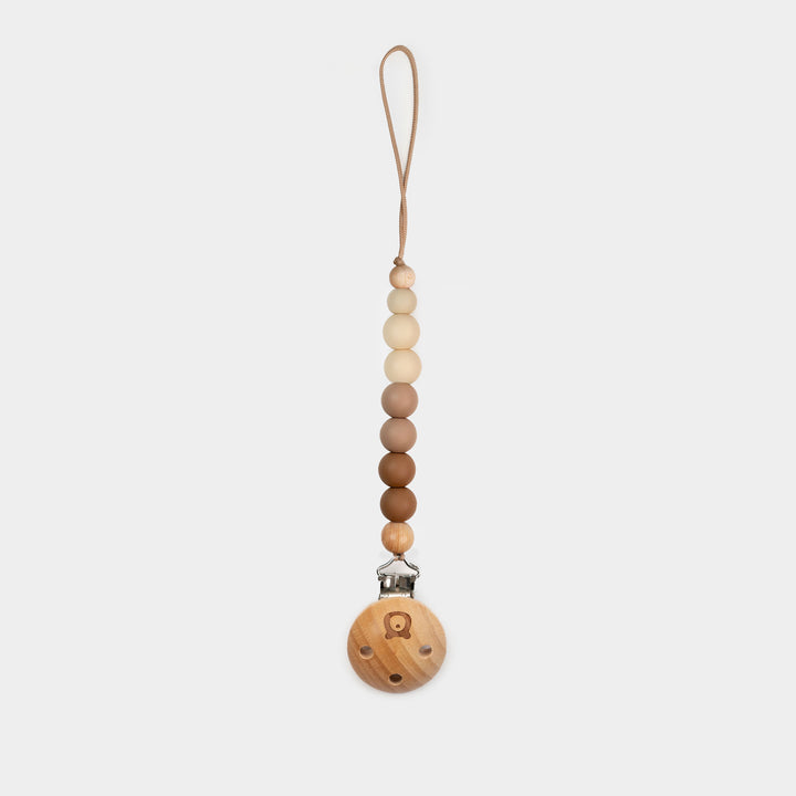 JBØRN Colour Block Pacifier Clip Desert No - Personalisable Baby Products Sold and Personalised by JustBørn