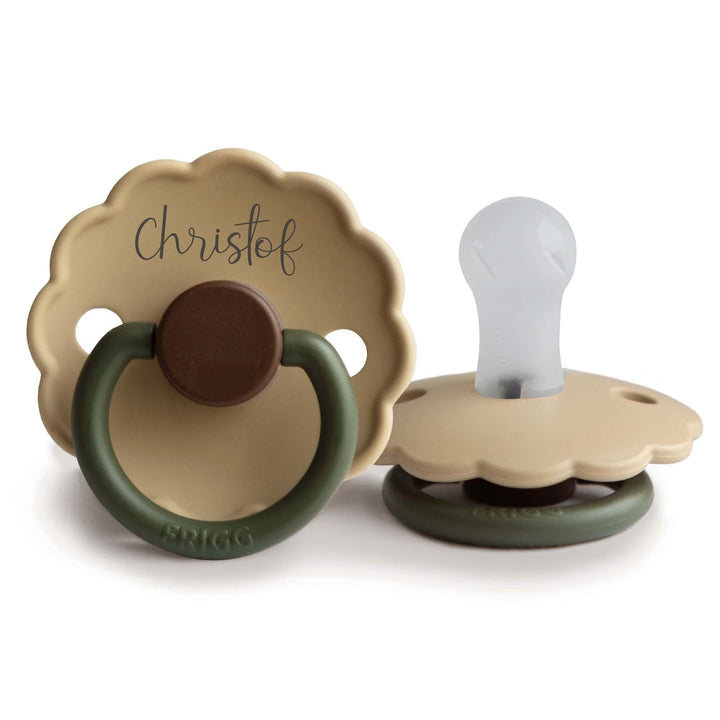 FRIGG Daisy Silicone Pacifiers - Personalisable Baby Products Sold and Personalised by JustBørn