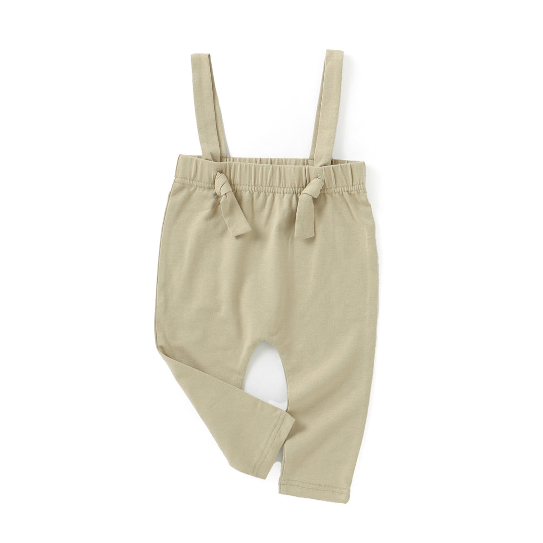 JBØRN Organic Cotton Baby Suspender Leggings 18-24 Months Sandstone - Personalisable Baby Products Sold and Personalised by JustBørn